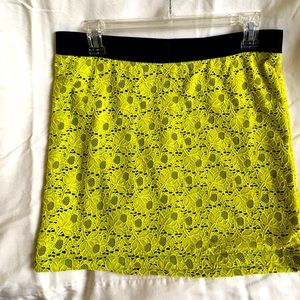 Skirt(Eyelet), Lime/Yellow color